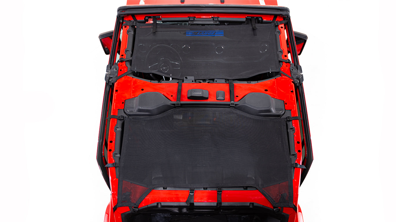 Jeep Wrangler JL Unlimited 4-Door Mesh Bimini Sunshade Top – UV