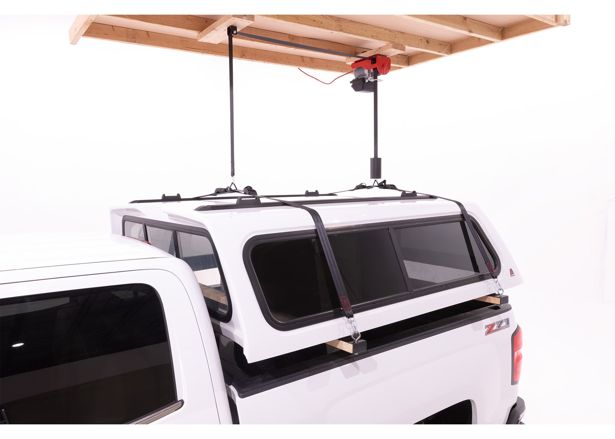 Hoist-A-Top® Truck Camper Shell Ceiling Lift – Power Hoist for