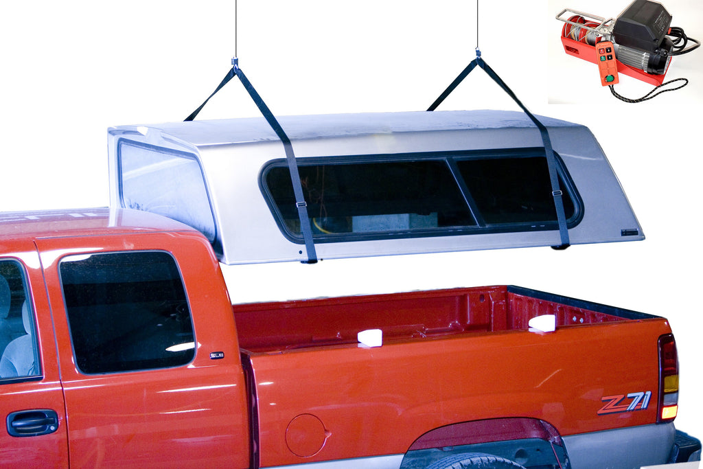 Hoist-A-Top Truck Camper with Wireless Remote Power Unit